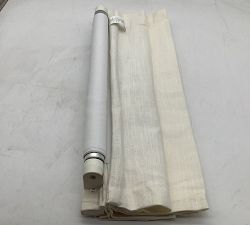 Open Box: Emery Linen Cordless Roman Light Filtering Shade (26"W x 64"L) - Ivory