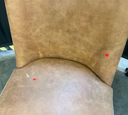 Open Box: Layton Leather Dining Chair - Keystone Nut, Seadrift