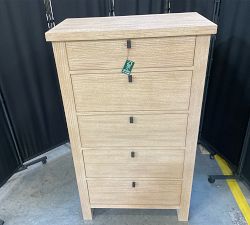 Open Box: Modern Farmhouse 5-Drawer Tall Dresser (31") - Fog