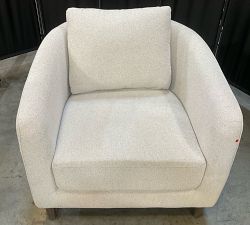 Open Box: Remmy Petite Armchair (32") - Heathered Chenille Pebble