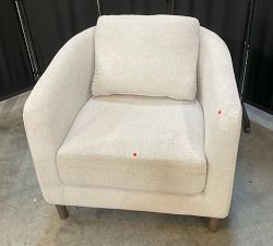 Open Box: Remmy Petite Armchair (32") - Heathered Chenille Pebble