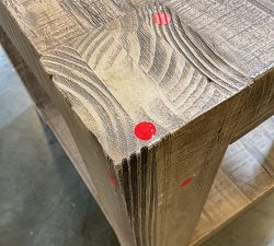 Open Box: Rockport Rectangular Reclaimed Wood Side Table (24") - Sierra
