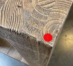 Open Box: Rockport Rectangular Reclaimed Wood Side Table (24") - Sierra