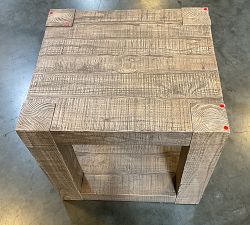 Open Box: Rockport Rectangular Reclaimed Wood Side Table (24") - Sierra