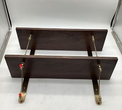 Open Box: Summerville Two-Tiered Shelf (30") - Tuscan Brown, Antique Bronze