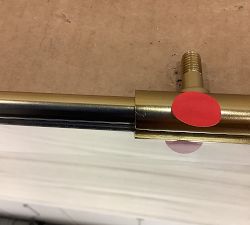 Open Box: Vintage Rounded Rectangle Pivot Mirror (27" x 35") - Vintage Brass