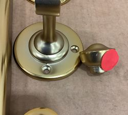 Open Box: Vintage Rounded Rectangle Pivot Mirror (27" x 35") - Vintage Brass