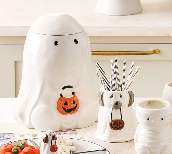 Gus the Ghost Stoneware Candy Bowl