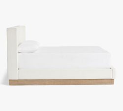 Jake Upholstered Wood Base Platform Bed