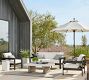 Pomona Concrete &amp; Acacia Rectangular Outdoor Coffee Table (50")