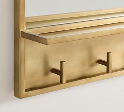 Stowe Mirror With Hooks