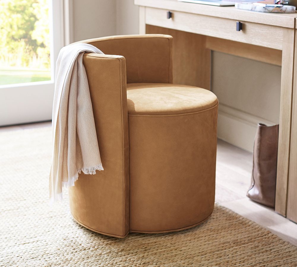 Balboa Leather Accent Chair by Pottery Barn
