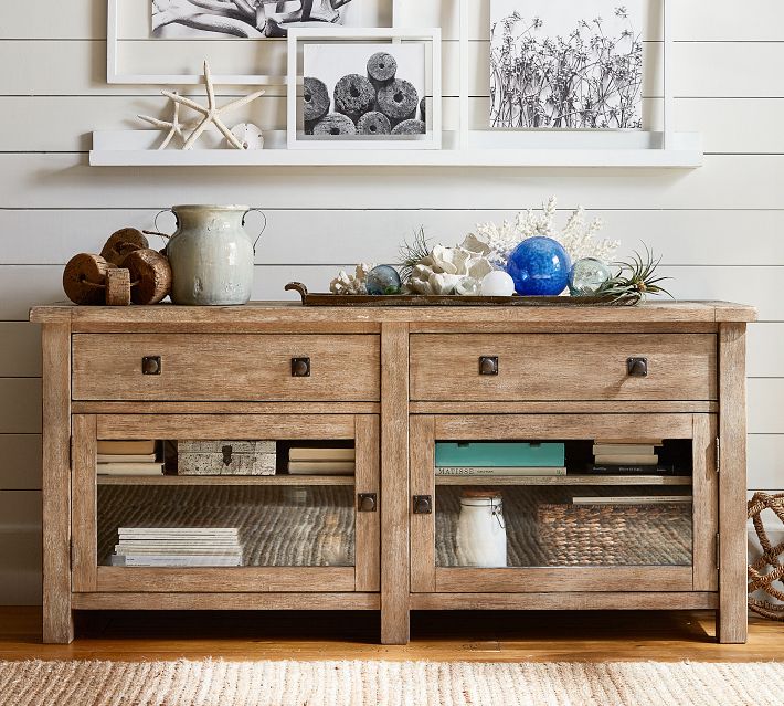 Pottery Barn Benchwright Grand Media Console (65")