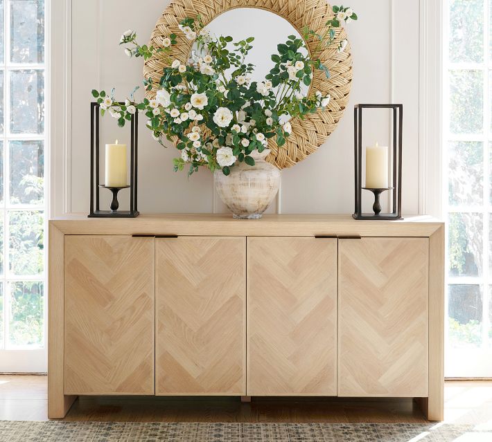 Pottery Barn Blair Herringbone Buffet (69")