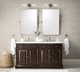 Cooper Ribbed Glass Double Tube Sconce (20")