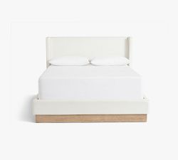 Jake Upholstered Wood Base Platform Bed
