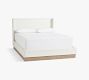 Jake Upholstered Wood Base Platform Bed