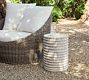 Naples Terracotta Round Outdoor Accent Table (13")