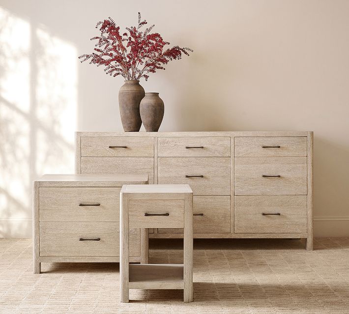 Aptos 9-Drawer Wide Dresser, Sandwash, 72" | Pottery Barn