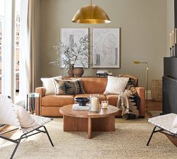 Ashby Leather Sofa (67"-89")