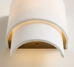 Gia Fabric Rechargeable Touch Sconce (7")