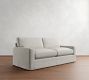 PB Comfort Modern Square Arm Slipcovered Sofa (62"-118")