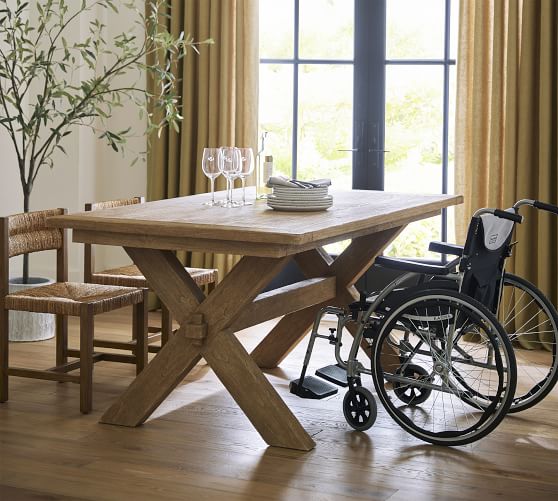 Toscana ADA Extendable Dining Table (74"-89") by Pottery Barn