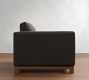 Build Your Own Jake Deep Seat Leather Brindle Wood Base Sectional