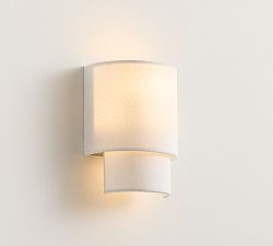 Gia Fabric Rechargeable Touch Sconce (7")