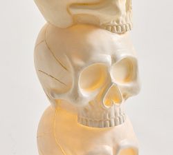 Lit White Skulls