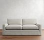 PB Comfort Modern Square Arm Slipcovered Sofa (62"-118")