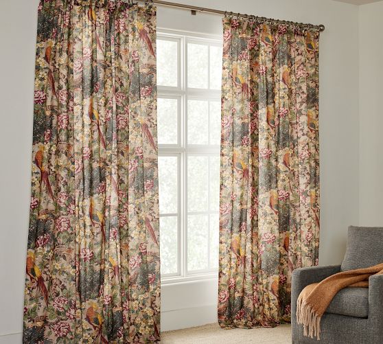 POTTERY BARN＊カーテン Riviera Striped Curtain | Pottery Barn