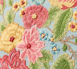 Ambretta Embroidered Fringe Pillow Cover