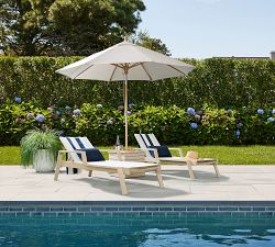 Indio Eucalyptus Umbrella Stand Side Table (21")