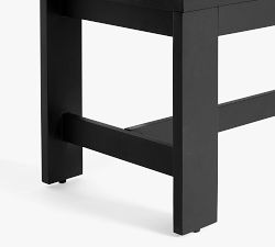 Malibu Metal Large Outdoor Dining Bench (76")