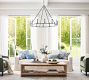 Remington Iron Round Chandelier (42"-60")