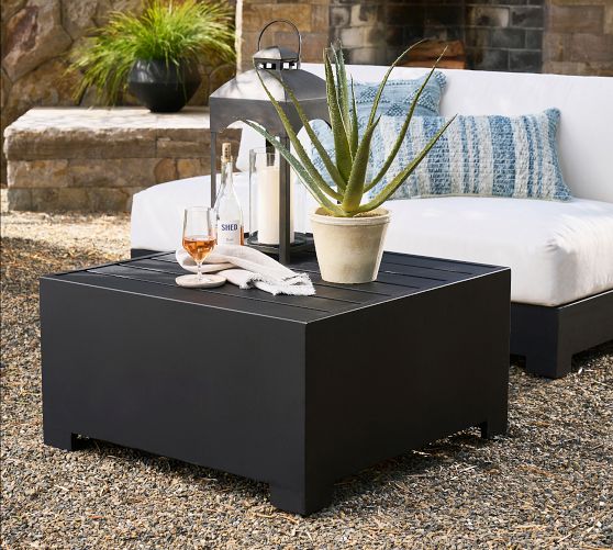 Malibu Metal Platform Modular Outdoor Coffee Table (33
