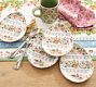 Botanical Bunny Stoneware Egg Appetizer Plates - Set of 4