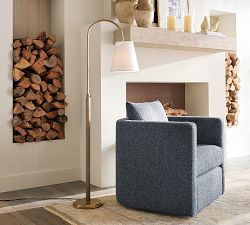 Chambers Metal Adjustable Arc Floor Lamp (62")