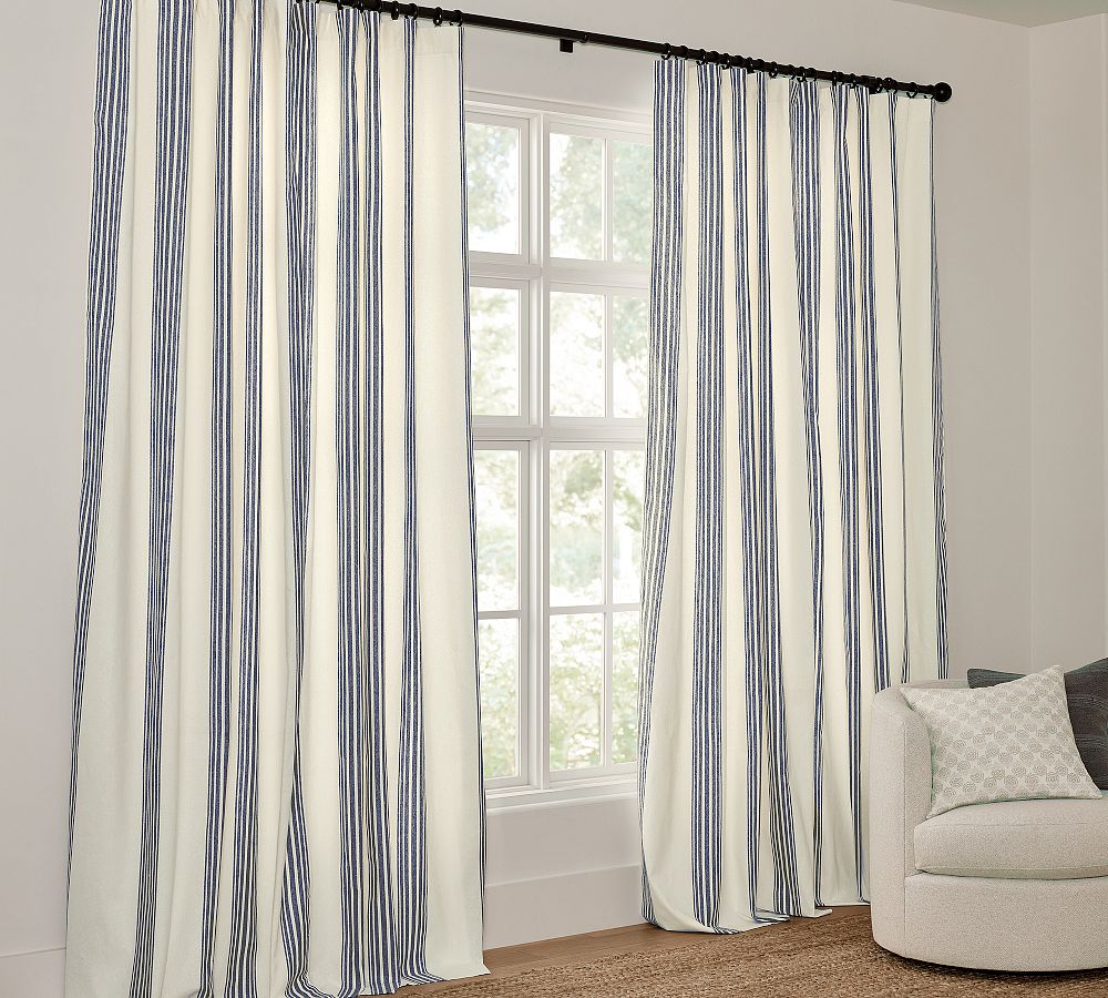 Riviera Striped Curtain by Pottery Barn