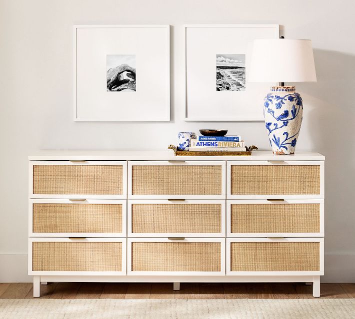 Westly Cane 6-Drawer Dresser (60") | Pottery Barn Westly Cane 6-Drawer Dresser (60") | Pottery Barn