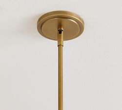 Cooper Flared Ribbed Glass Pendant (12")