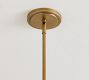 Cooper Flared Ribbed Glass Pendant (12")