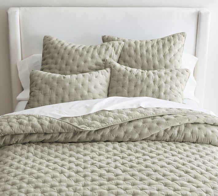 Cotton Cross Stitch Quilted Sham | Pottery Barn