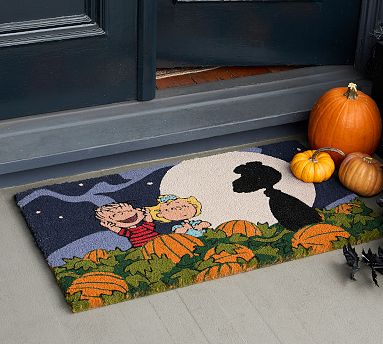 Peanuts™ Halloween Great Pumpkin Doormat | Pottery Barn