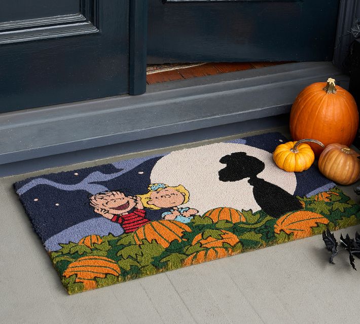 Peanuts™ Halloween Great Pumpkin Doormat | Pottery Barn