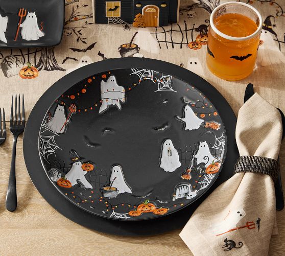 Scary Squad Stoneware Dinner Plates - Set of 4