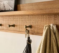 Channing Row of Hooks With Shelf (36")