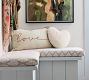 Cozy Teddy Faux Fur Heart Shaped Pillow