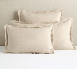 Belgian Flax Linen Double Flange Sham